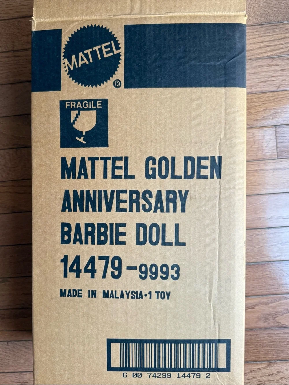 1995 Mattel Golden Anniversary Porcelain Barbie NRFB Original Shipper